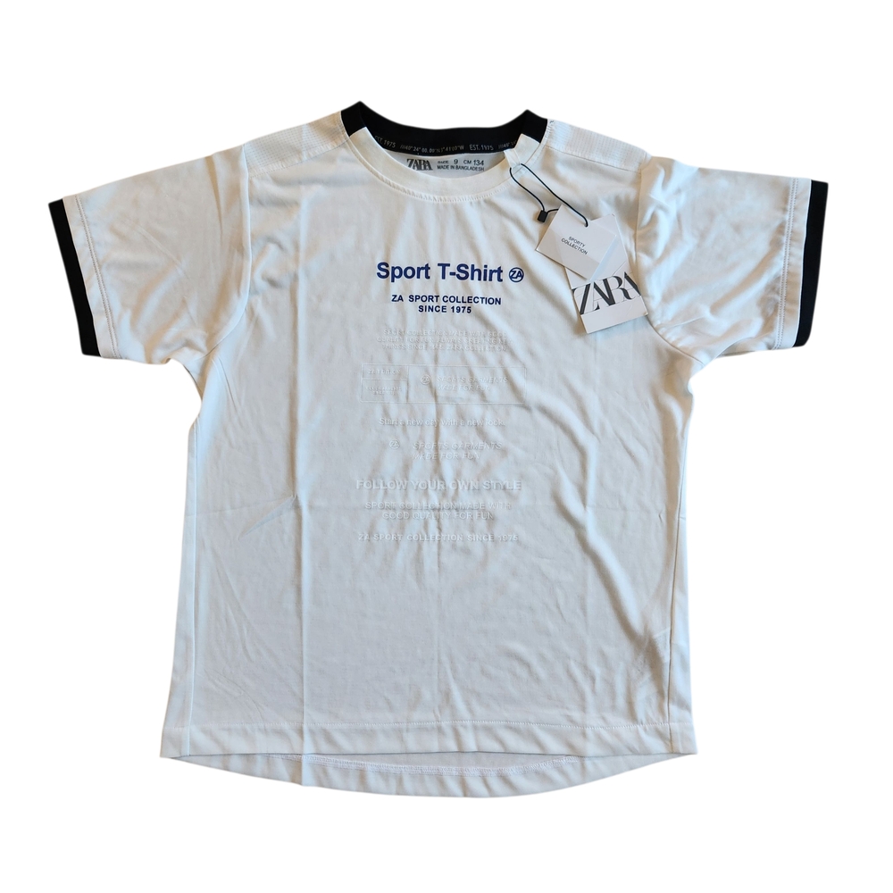 Zara Kids White Sport T-Shirt